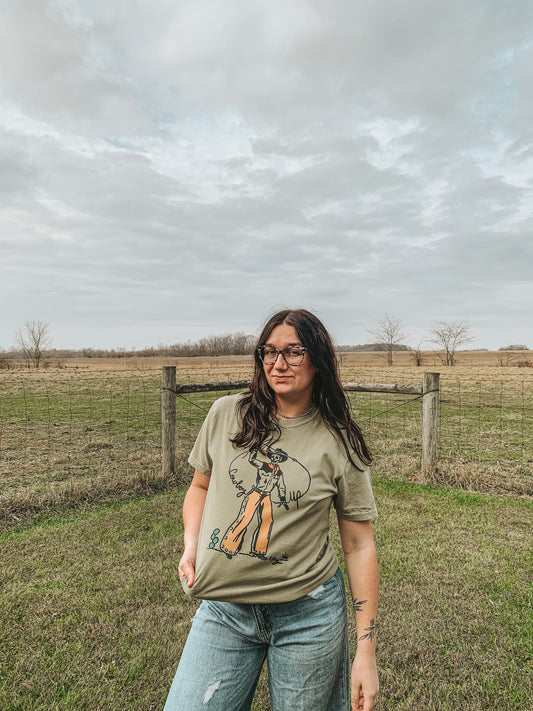 COWBOY UP TEE